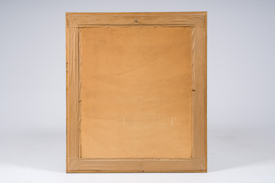 Jacques Truphemus (1922-2017): Femme nue assise &agrave; une table, lithographie en couleurs, &eacute;d. 26/50