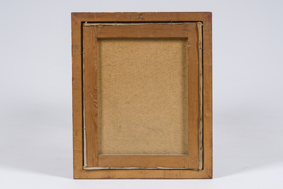 &Eacute;cole belge, Lessemaeker (20&egrave;me si&egrave;cle): Grand-Place de Bruxelles, huile sur toile