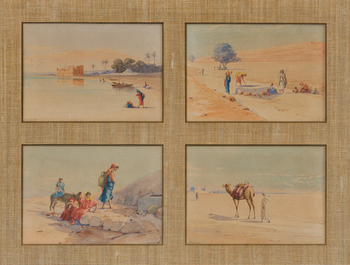Marcel Blairat (1849-1891): Douze sc&egrave;nes orientalistes, aquarelle sur papier
