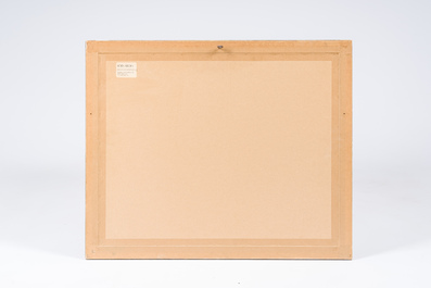 Th&eacute;o Van Rysselberghe (1862-1926): Nu f&eacute;minin allong&eacute;, crayon et fusain sur papier