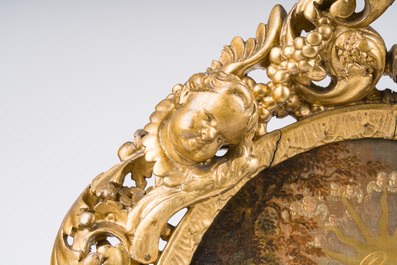 &Eacute;cole italienne, suiveur de Francesco Vanni (1563-1610): La vision de saint Fran&ccedil;ois d'Assise, huile sur toile, 18&egrave;me si&egrave;cle