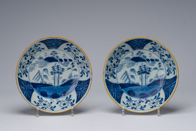 Collection vari&eacute;e en fa&iuml;ence de Delft polychrome et en bleu et blanc, la plupart 18&egrave;me si&egrave;cle