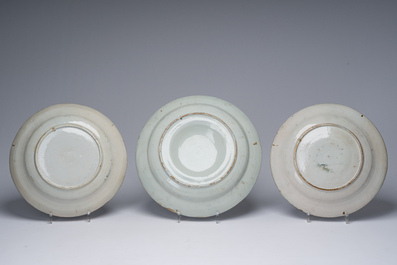 Collection vari&eacute;e en fa&iuml;ence de Delft polychrome et en bleu et blanc, la plupart 18&egrave;me si&egrave;cle