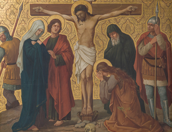 Ecole belge: Chemin de croix de douze tableaux, huile sur cuivre, ca. 1900