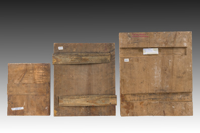 Trois ic&ocirc;nes orthodoxes, 'M&egrave;re de Dieu' et 'Notre Dame, joie des afflig&eacute;s', Russie, 19&egrave;me si&egrave;cle