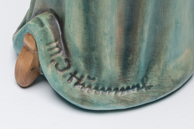 Cr&egrave;che de No&euml;l de type Hummel en biscuit &agrave; d&eacute;cor polychrome en dix pi&egrave;ces, Goebel, Allemagne, dat&eacute; 1951