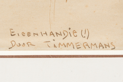 Felix Timmermans (1886-1947): La boisson, encre sur papier