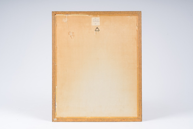 Jules De Bruycker (1870-1945): Quai &agrave; Gand, eau-forte, &eacute;d. 53/122