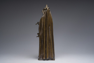 Marius Mars-Vallet (1869-1957): Grande pr&ecirc;tresse, peut-&ecirc;tre la proph&eacute;tesse la Pythie (Pythonisse), bronze &agrave; patine brune