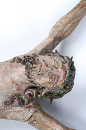 Corpus Christi en bois sculpt&eacute; et polychrom&eacute;, Europe du Sud, 18&egrave;me si&egrave;cle