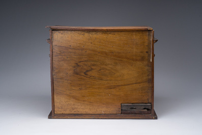 Diorama en acajou repr&eacute;sentant une scierie, Soci&eacute;t&eacute; R&eacute;gionale d'Electricit&eacute; de Vienne, France, ca. 1900