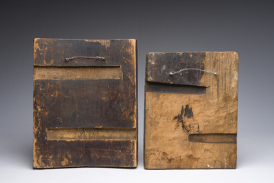 Deux ic&ocirc;nes orthodoxes, 'M&egrave;re de Dieu', Russie, 18&egrave;me/19&egrave;me si&egrave;cle