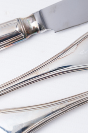 M&eacute;nag&egrave;re de 128 pi&egrave;ces dans la cassette d'origine, 925/000, Robbe &amp; Berking, Allemagne, 20&egrave;me si&egrave;cle