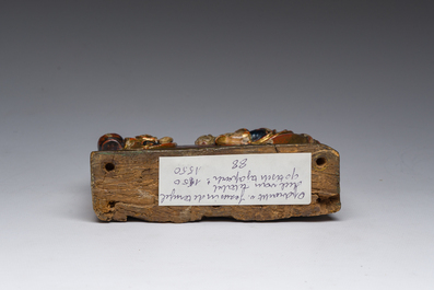 Groupe de retable en bois dor&eacute; et polychrome repr&eacute;sentant la pr&eacute;sentation de J&eacute;sus au temple, Brabant, 16&egrave;me si&egrave;cle