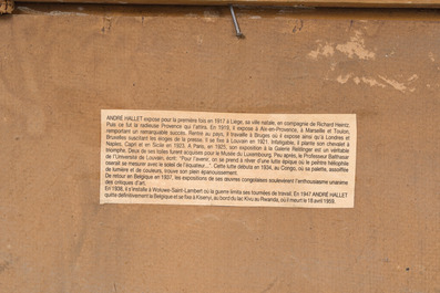 &Eacute;cole belge: Trois vues de rivi&egrave;re, huile sur toile, 19&egrave;me/20&egrave;me si&egrave;cle