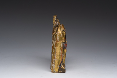 Groupe de retable en bois dor&eacute; et polychrome repr&eacute;sentant la pr&eacute;sentation de J&eacute;sus au temple, Brabant, 16&egrave;me si&egrave;cle