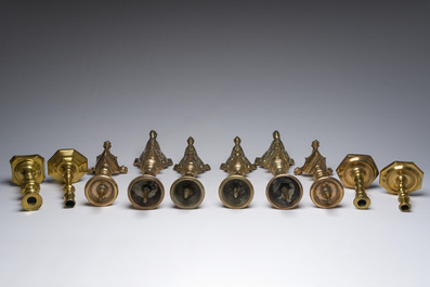 Collection vari&eacute;e de chandeliers en cuivre et en bronze, Europe de l'Ouest, 18&egrave;me/19&egrave;me si&egrave;cle