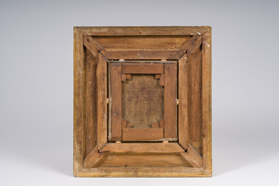 Josephus Nauwens (1830-1886 ou attribu&eacute; &agrave;): La vaisselle, huile sur toile, dat&eacute; 1883