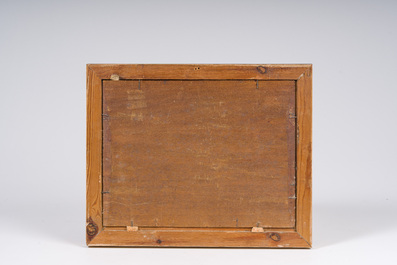 &Eacute;cole belge: Trois vues de rivi&egrave;re, huile sur toile, 19&egrave;me/20&egrave;me si&egrave;cle