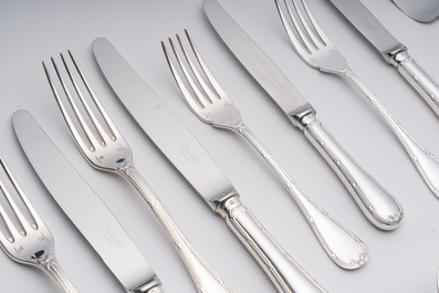 M&eacute;nag&egrave;re de 116 pi&egrave;ces dans la cassette d'origine, Christofle, France, 20&egrave;me si&egrave;cle