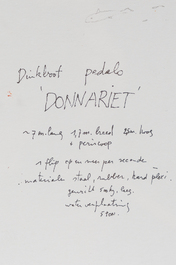 Panamarenko (Henry Van Herwegen, 1940-2019): 'Donnariet', s&eacute;rigraphie en couleurs, &eacute;d. 86/175, (2003)