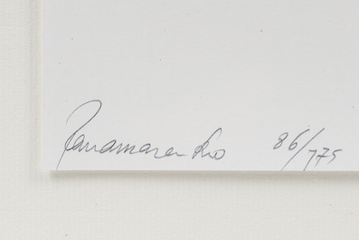 Panamarenko (Henry Van Herwegen, 1940-2019): 'Donnariet', s&eacute;rigraphie en couleurs, &eacute;d. 86/175, (2003)