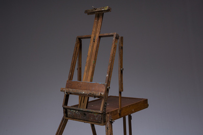 Chevalet de type plein air en bois, 20&egrave;me si&egrave;cle