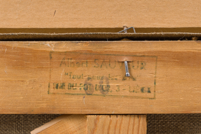 Paul Alfred Marie Daxhelet (1905-1993): Un rituel maya, huile sur toile