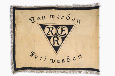 Banni&egrave;re de la 'Reichsvereinigung ehem. Kriesgefangener', Charlottenburg, Allemagne, 20&egrave;me si&egrave;cle