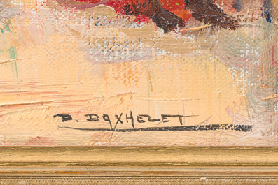 Paul Alfred Marie Daxhelet (1905-1993): Un rituel maya, huile sur toile