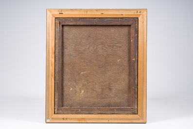 &Eacute;cole europ&eacute;enne: Nature morte aux fruits et au citron sur un plateau en &eacute;tain, huile sur toile, seconde moiti&eacute; du 18&egrave;me si&egrave;cle