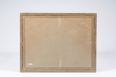 &Eacute;cole fran&ccedil;aise: Nu f&eacute;minin allong&eacute;, pastel sur papier, 19&egrave;me/20&egrave;me si&egrave;cle