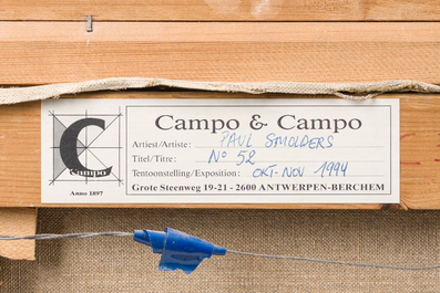 Paul Smolders (1921-1997): Fille lisant, huile sur toile