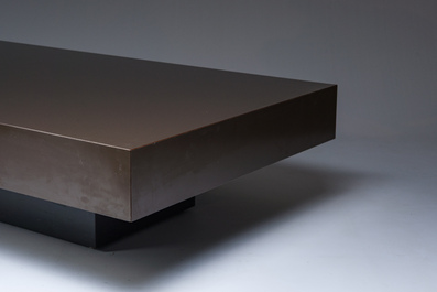 A rectangular design coffee table in the style of Willy Rizzo, 3rd quarter 20th C.