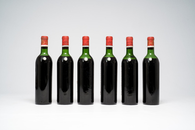 Six bottles of Ch&acirc;teau Chasse-Spleen, 1966