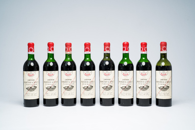 Acht flessen Ch&acirc;teau Pontet Canet, Pauillac, Cruse &amp; Fils Fr&egrave;res, 1970
