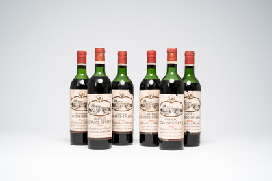 Six bottles of Ch&acirc;teau Chasse-Spleen, 1966