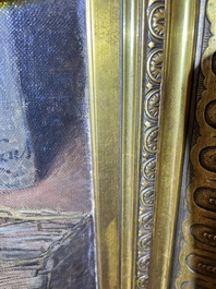 Emile Claus (1849-1924): 'Pauvres des champs', huile sur toile, dat&eacute; 1893-1894