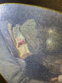 Emile Claus (1849-1924): 'Pauvres des champs', huile sur toile, dat&eacute; 1893-1894