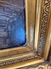 Emile Claus (1849-1924): 'Pauvres des champs', huile sur toile, dat&eacute; 1893-1894