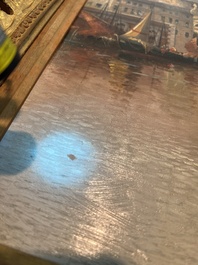 Karl Kaufmann (1843-1905): View of the Santa Maria della Salute in Venice, oil on panel, dated (18)99