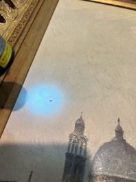 Karl Kaufmann (1843-1905): View of the Santa Maria della Salute in Venice, oil on panel, dated (18)99