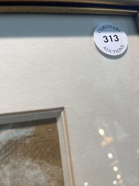 Anna De Weert (1867-1950): Paysage du Sud, pastel sur papier, dat&eacute; 1934