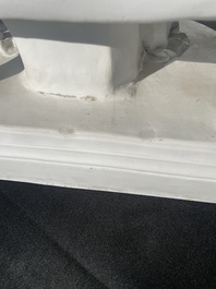 Edouard Lanteri (1848-1917): 'Duo', biscuit sur socle en laiton