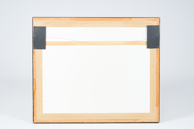 Paul Delvaux (1897-1994): 'Le navire &agrave; sacrifices' from the series 'Construction d&rsquo;un temple en ruine &agrave; la d&eacute;esse Vanad&eacute;', etching, dated (19)72