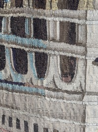 Importante tapisserie murale de Bruges repr&eacute;sentant 'Les porte-drapeaux' de la s&eacute;rie 'Les Triomphes de C&eacute;sar', seconde moiti&eacute; du 16&egrave;me si&egrave;cle