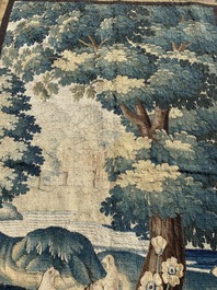 Tapisserie murale &agrave; d&eacute;cor d'oiseaux dans un jardin de ch&acirc;teau, Flandres, fin du 17&egrave;me si&egrave;cle