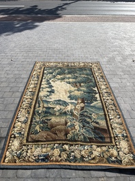 Tapisserie murale &agrave; d&eacute;cor d'oiseaux dans un jardin de ch&acirc;teau, Flandres, fin du 17&egrave;me si&egrave;cle