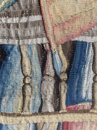 Importante tapisserie murale de Bruges repr&eacute;sentant 'Les porte-drapeaux' de la s&eacute;rie 'Les Triomphes de C&eacute;sar', seconde moiti&eacute; du 16&egrave;me si&egrave;cle