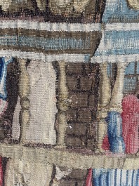 Importante tapisserie murale de Bruges repr&eacute;sentant 'Les porte-drapeaux' de la s&eacute;rie 'Les Triomphes de C&eacute;sar', seconde moiti&eacute; du 16&egrave;me si&egrave;cle